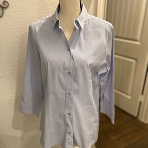Women's Striped Button-Up Shirt